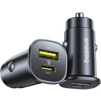 Автомобильное зарядное Baseus GoTrip Car Charger C+U 30W C00072300123-00 (черный)