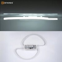 Припотолочная люстра Estares Modena 80W R-RC-540x640x55-WHITE/WHITE-220-IP20