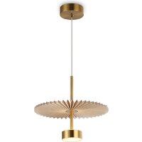 Подвесная люстра Ambrella LH72603 BR/WH (латунь/бежевый)