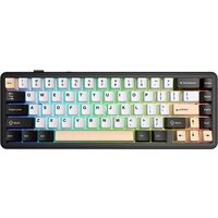 Клавиатура AULA F65 (черный/белый/розовый)