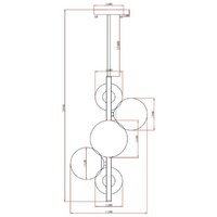 Подвесная люстра Moderli Molly V10795-5P