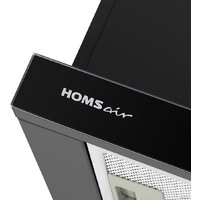 Кухонная вытяжка HOMSair Flat 60 Glass (черный)