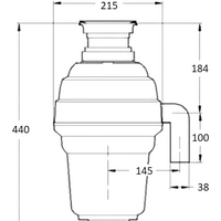 Измельчитель пищевых отходов Bone Crusher BC 1000