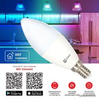 Умная лампочка EKF Connect 5W WIFI RGBW E14