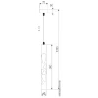 Подвесная люстра Elektrostandard DLR037 12W 4200K (Белый матовый)