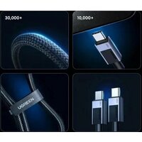 Кабель Ugreen L513 USB Type-C - USB Type-C 45068 (2 м, черный)