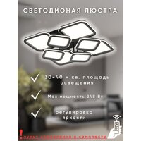 Припотолочная люстра Aitin Pro N9304/4+4S (черный)