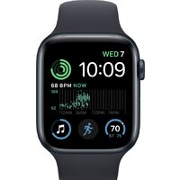 Умные часы Apple Watch SE 2 40 мм (алюминиевый корпус, полуночный/полуночный, спортивный силиконовый ремешок S/M)