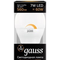 Светодиодная лампочка Gauss Globe-dim E27 7 Вт 3000 К 105102107-D